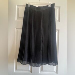 Xl sheer pleated midi skirt